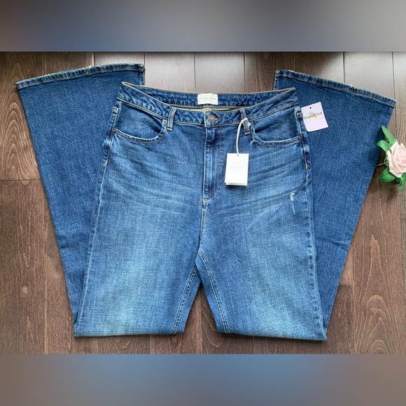 NEW Oliver Logan The Russel Split Flare Vintage Jeans - Picture 6 of 16